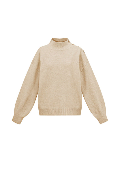 Cozy Knit Sweater for Fall/Winter in Trendy Colors