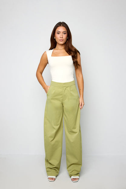 Wide Leg Broek Dames | Elegante Hoge Taille Broek 