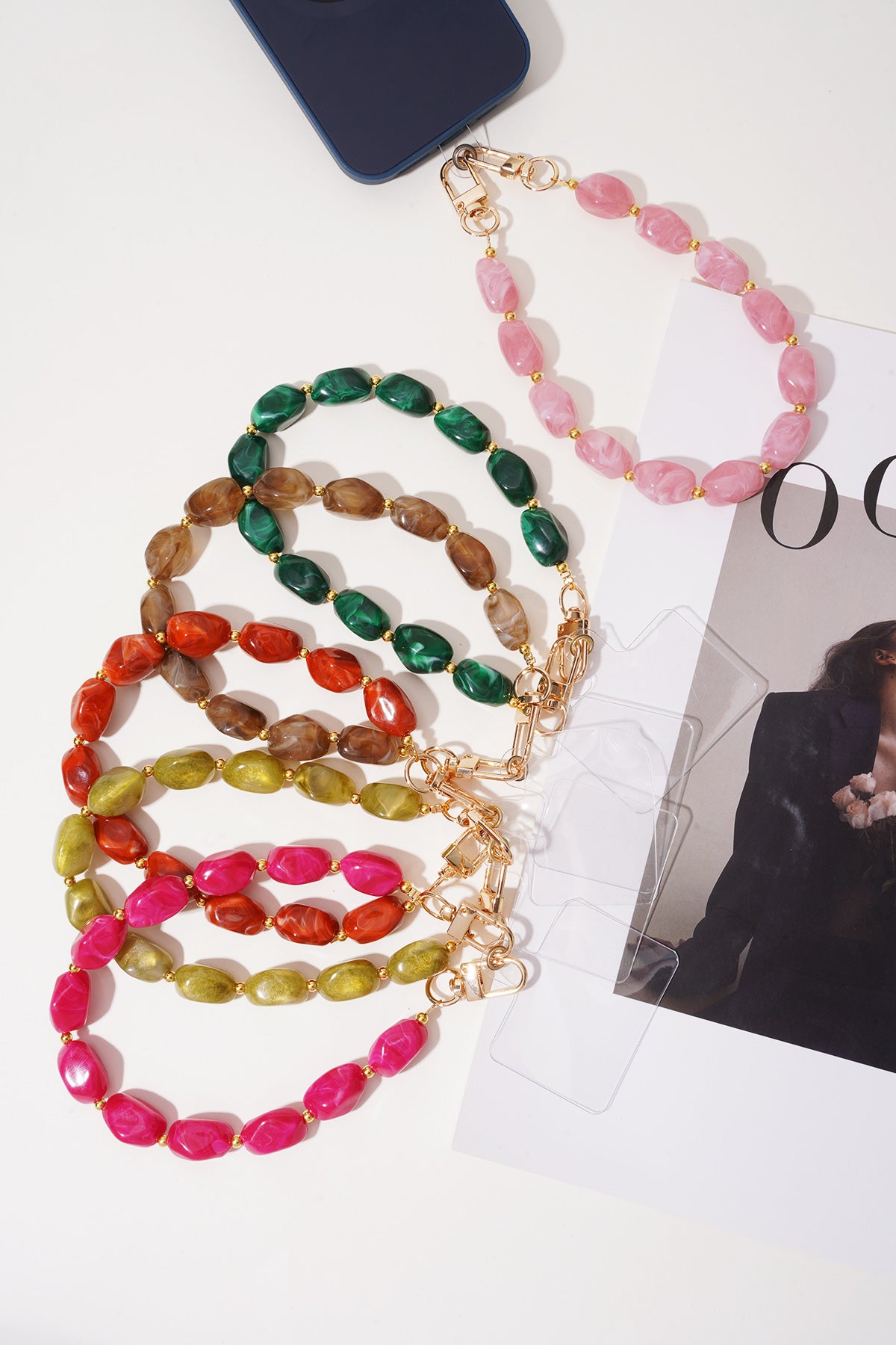 Elegante kralen telefoonketting – Ambitie Collectie