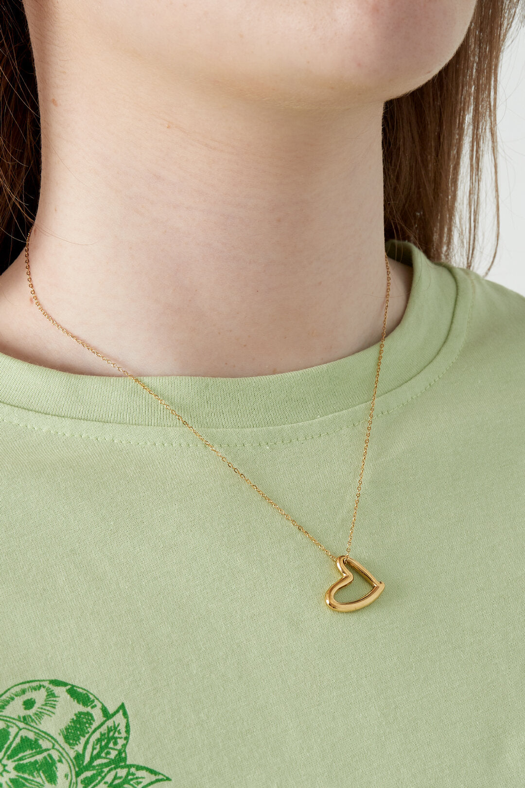 Hartjes Ketting Dames RVS | Goud & Zilver