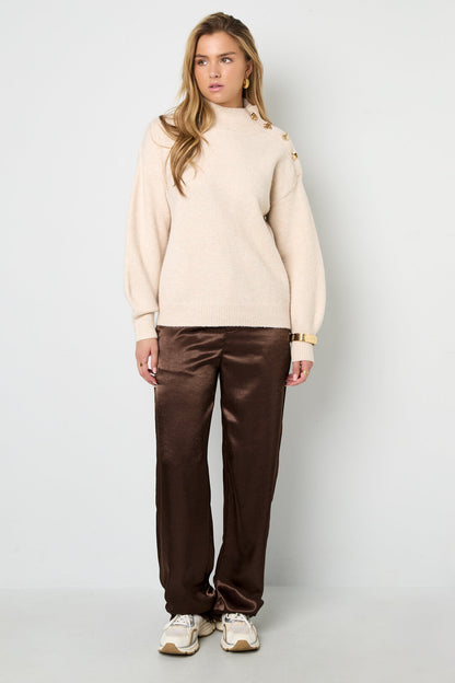 Cozy Knit Sweater for Fall/Winter in Trendy Colors