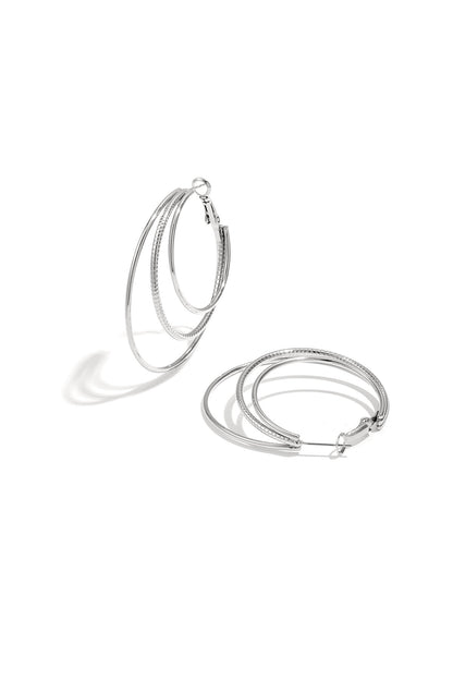 Stylish Stainless Steel Hoop Earrings for Women