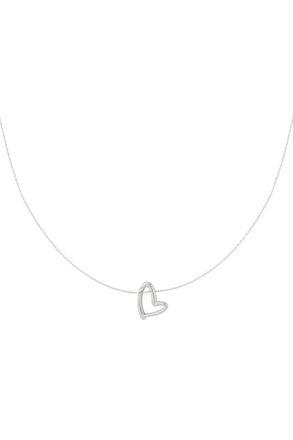 Hartjes Ketting Dames RVS | Goud & Zilver