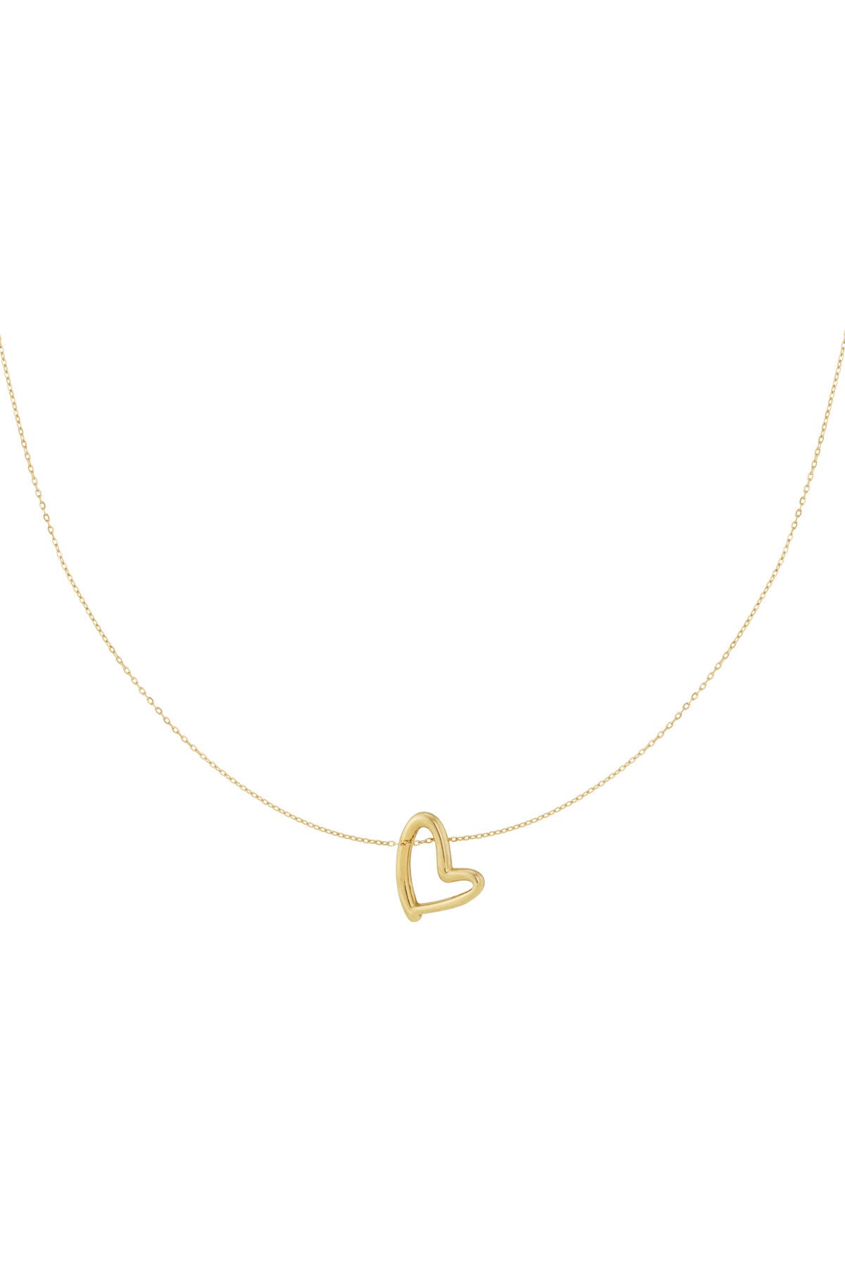 Hartjes Ketting Dames RVS | Goud & Zilver